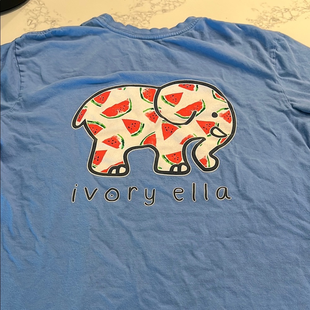 Ivory Ella Blue Short Sleeve Tee